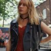 Poker Face Ruby Ruin Leather Jacket