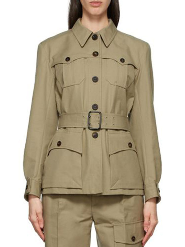 Power-Book-II-Ghost-S02-Lauren-Baldwin-Khaki-Jacket