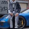 Power Book II Ghost S03 Tariq St. Patrick Grey Coat
