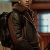 Power TV Series Tasha St. Patrick Sheepskin Shearling Jacket