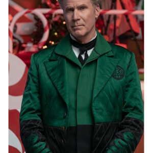 Spirited Will Ferrell Green Coat