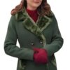Rescuing Christmas 2023 Rachael Leigh Cook Green Coat