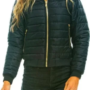Womens Rainbow Puffer Jacket