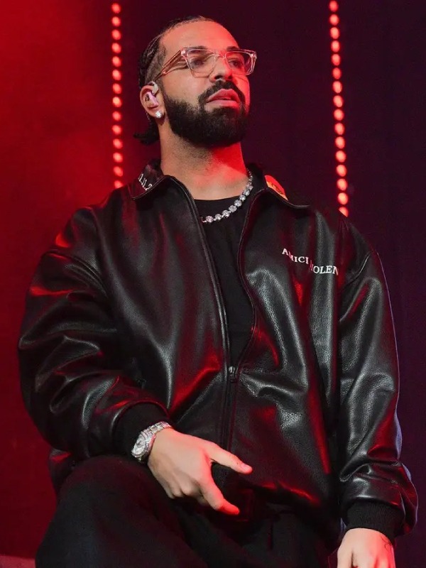 Drake Amici Violente Leather Jacket - Image 4