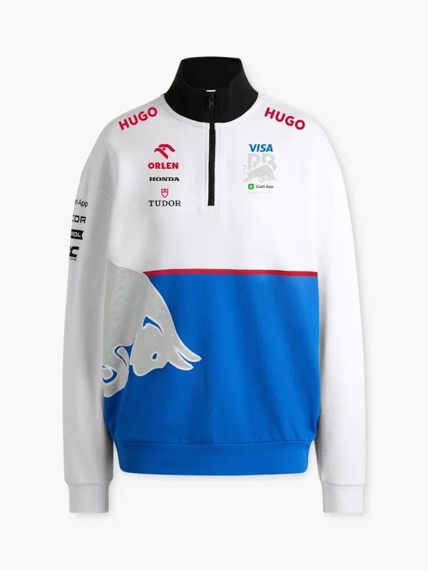 F1 Visa Cash App RB 2024 Team Half-Zip Sweatshirt