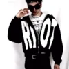 Riot Zip-Up Hoodie Black