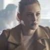 Riverdale S04 Lili Reinhart Brown Leather Vest