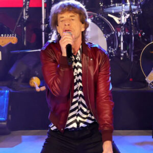 Rolling Stone Mick Jagger Leather Jacket