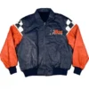 Rosé Bud Racing Leather Jacket Blue and Red