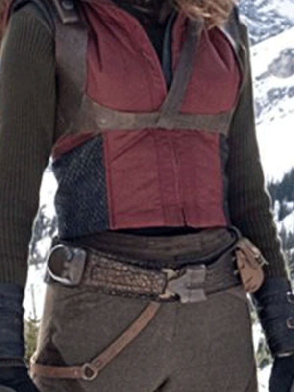 Ruby Roundhouse Jumanji The Next Level Karen Gillan Leather Vest