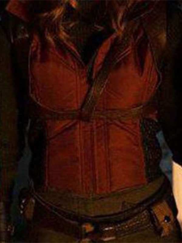Ruby Roundhouse Jumanji The Next Level Karen Gillan Leather Vest