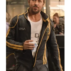 Ryan Gosling The Fall Guy Black Leather Jumpsuit