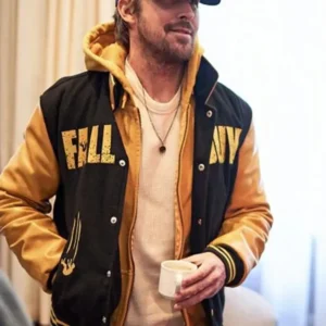 Ryan-Gosling-The-Fall-Guy-Black-and-Yellow-Letterman-Varsity-Jacket