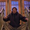 SNL Jacob Elordi Rose Print Fleece Hoodie - Image 2