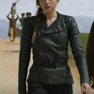 Ghosted 2023 Sadie Rhodes Black Leather Jacket