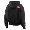San Francisco 49ers Erin Andrews Black Quarter-Zip Hoodie