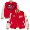 San Francisco 49ers GOLF WANG Letterman Full-Snap Jacket