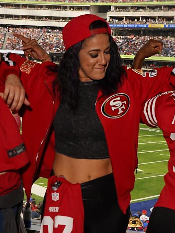 Bayley San Francisco 49ers Track Jacket Red