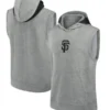 SF Giants Grey Sleeveless Hoodie