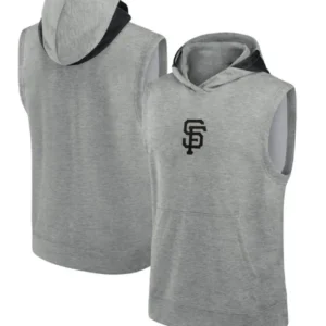 SF Giants Grey Sleeveless Hoodie