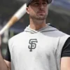 SF Giants Grey Sleeveless Hoodie - Image 4