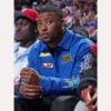 Saquon Barkley Blue Printed Half-Zip Sweatshirt - Image 6