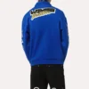 Saquon Barkley Blue Printed Half-Zip Sweatshirt - Image 5