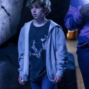 Secret Headquarters Walker Scobell Grey Hoodie