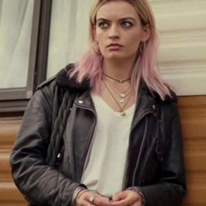Sex Education Emma Mackey Leather Jacket