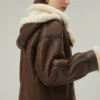 Women's Genuine Sheepskin Shearling Leather Jacket - Image 4