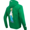 Simpsons Freeze Max Homer Hiding in the Bushes Kelly Green Hoodie