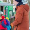 Snow Day Hal Brandston Orange Puffer Jacket - Image 3