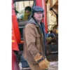 Snow Day 2022 Jerry Trainor Brown Jacket - Image 2