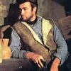 Spaghetti Western Clint Eastwood Shearling Leather Vest - Image 2