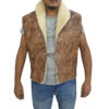 Spaghetti Western Clint Eastwood Shearling Leather Vest