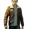 Marvel Spider-Man 2 Peter Parker Brown Leather Jacket