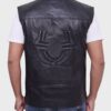 Spider-Man Into the Spider-Verse Noir Black Leather Vest - Image 2