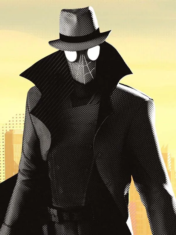 Spider Man Into The Spider Verse Noir Trench Coat