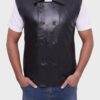 Spider-Man Into the Spider-Verse Noir Black Leather Vest