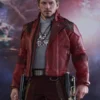 Guardians of The Galaxy 2 Chris Pratt Maroon Leather Jacket
