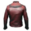 Guardians of The Galaxy 2 Chris Pratt Maroon Leather Jacket - Image 2