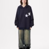 Star Print Hoodie