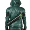 Green Arrow Oliver Queen Leather Jacket