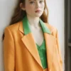 Stranger Things Sadie Sink Orange Blazer
