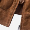 Men's Suede Leather Baseball Jacket