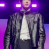 Sunghoon Black Leather Jacket