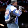 Super Bowl LIX Halftime Show Kendrick Lamar Blue Leather Jacket
