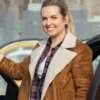Donna Hanscum Supernatural Shearling Suede Jacket