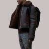 Power Book II S02 Ghost Tariq St Patrick Brown Shearling Jacket