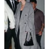 Taylor Swift Plaid Coat Gray